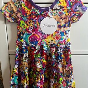 Showstoppers Lisa Frank Tiered Dress 2T - NWT